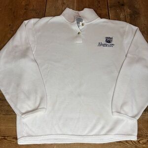 Vintage Penn State Nittany Lions Thermal Sweater Medium Polo Henley Collared